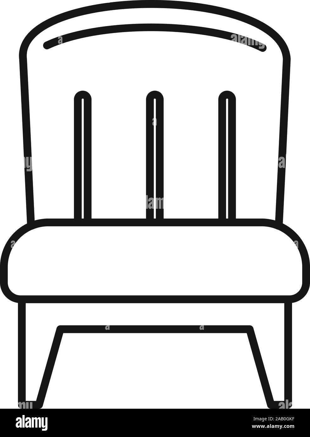 Couch armchair icon. Outline couch armchair vector icon for web design ...