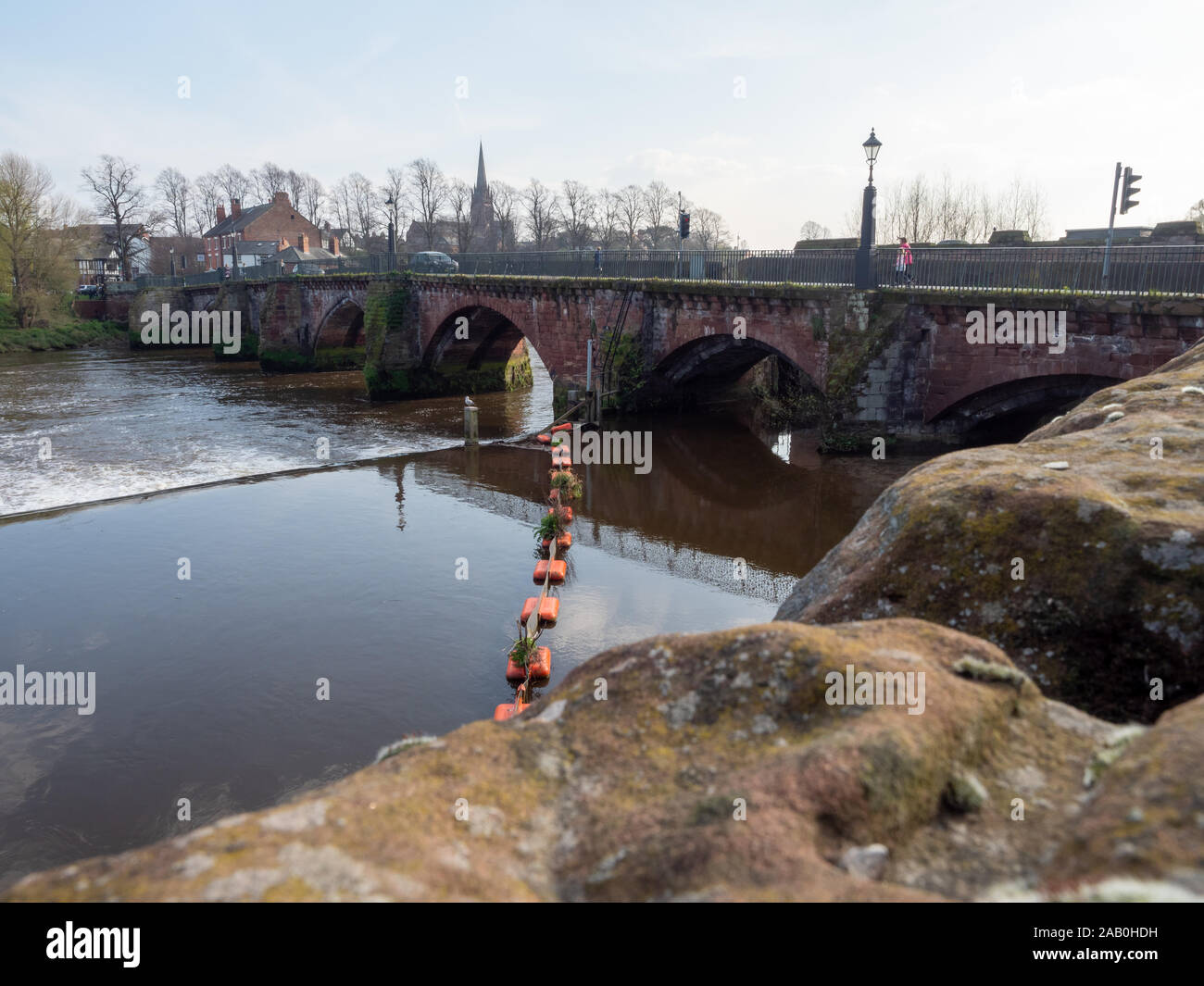 Old dee bridge reflections hi-res stock photography and images - Alamy