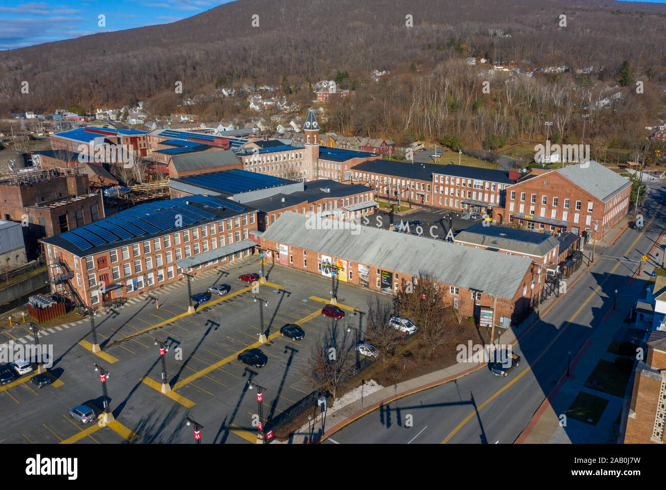 MASS MoCA, Massachusetts Museum of Contemporary Art, North Adams, Massachusetts, USA Stock Photo