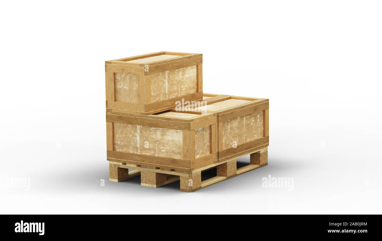 Download Box On Pallet High Resolution Stock Photography And Images Alamy PSD Mockup Templates