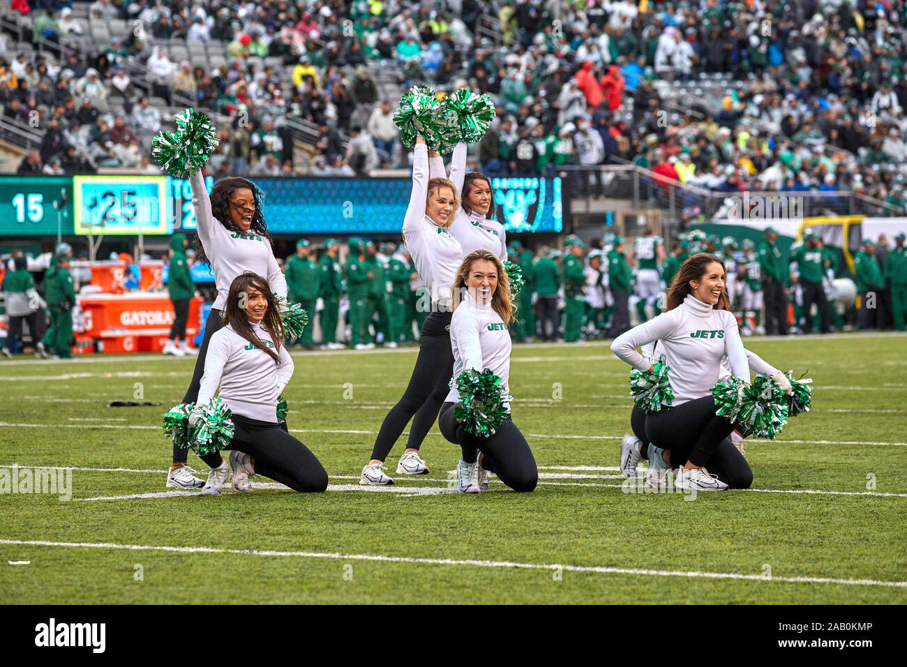 2017 New York Jets Flight Crew Editorial Stock Photo - Stock Image