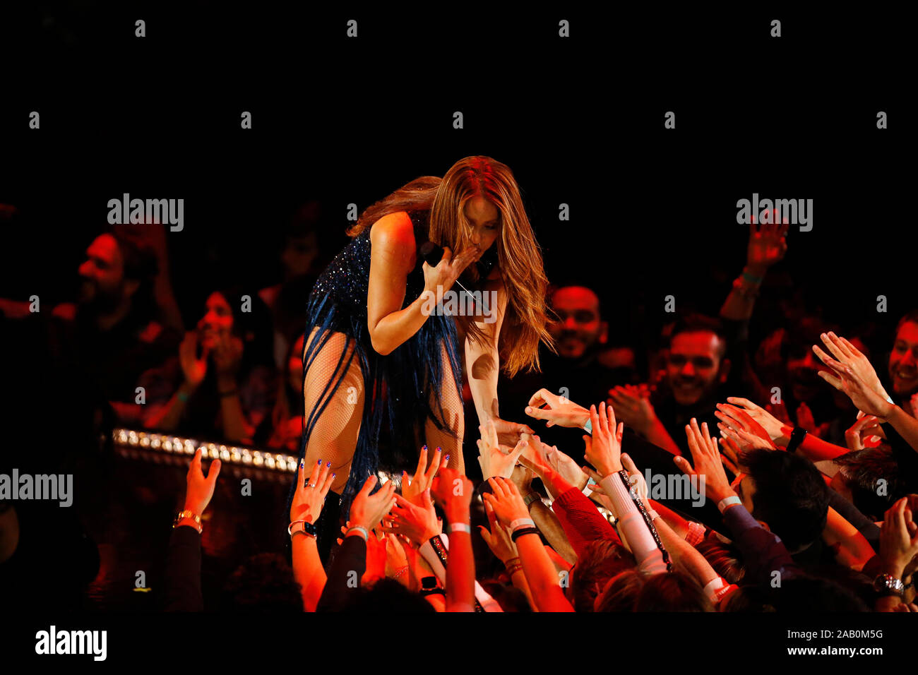 Shakira performs during Day 7 of the 2019 Davis Cup at La Caja Magica