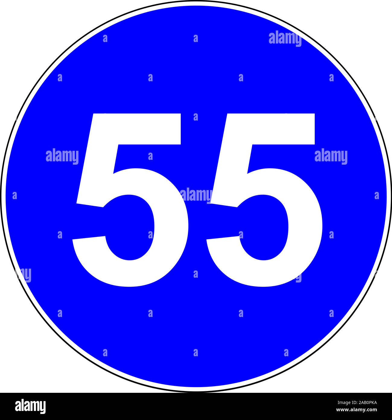 55 mph kph sales