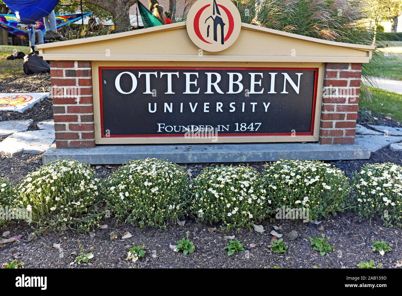Otterbein University, founded in 1847, is a liberal arts college that is regionally accredited and located in Westerville, Ohio near Columbus. Stock Photo