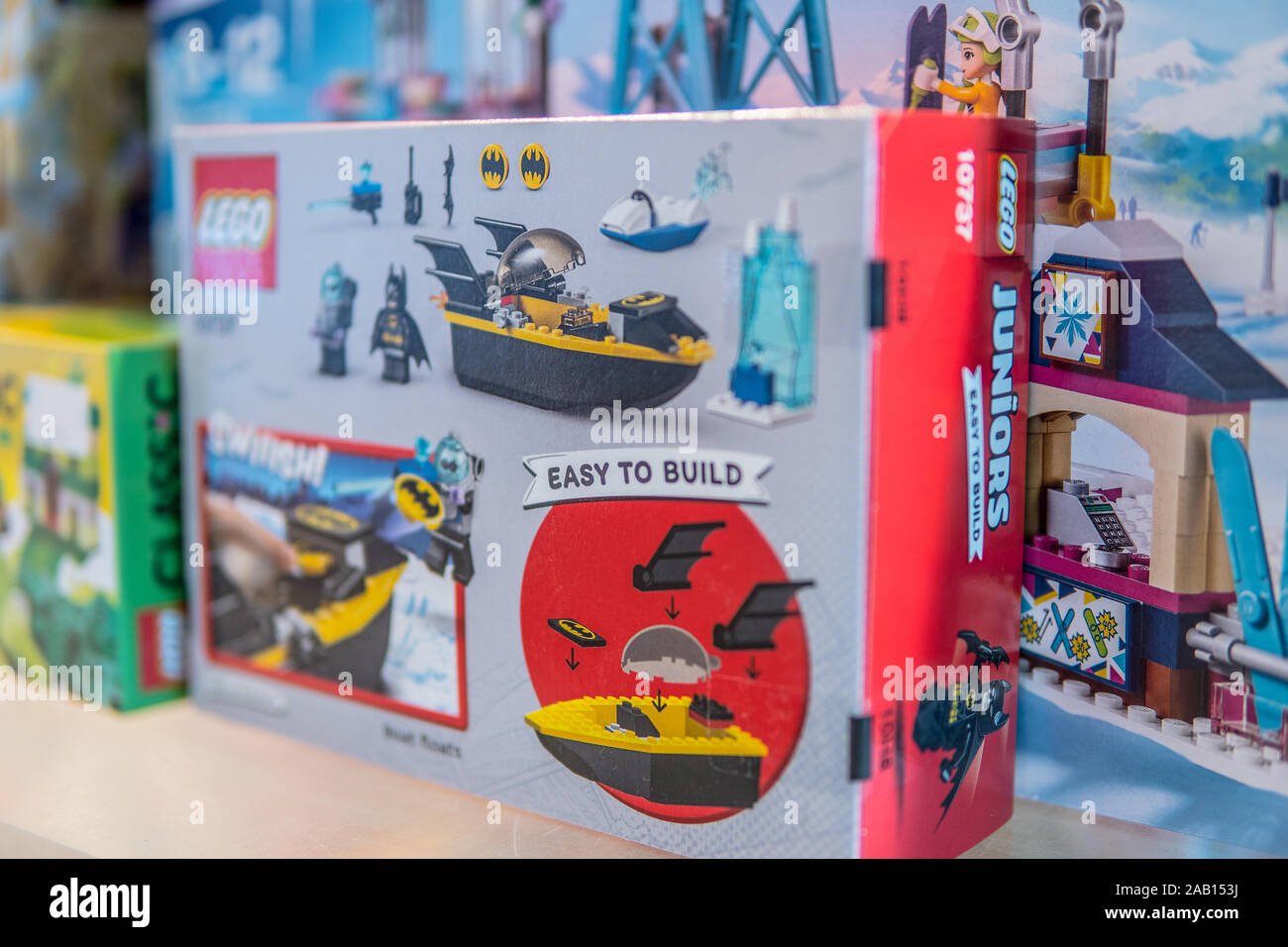 Lego box on the shop display for sale, Lego Star Wars, Speed, Super