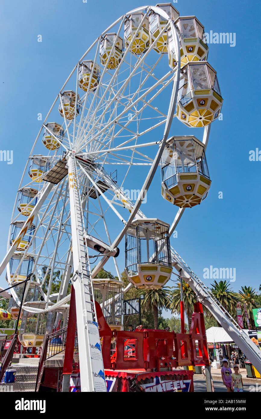 Ferris Wheel at Tamworth Country Music Festival 2019. Stock Photo