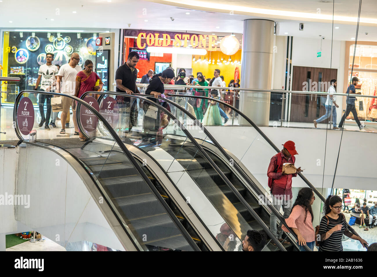 Bangalore shopping centre interior hi-res stock photography and images -  Alamy