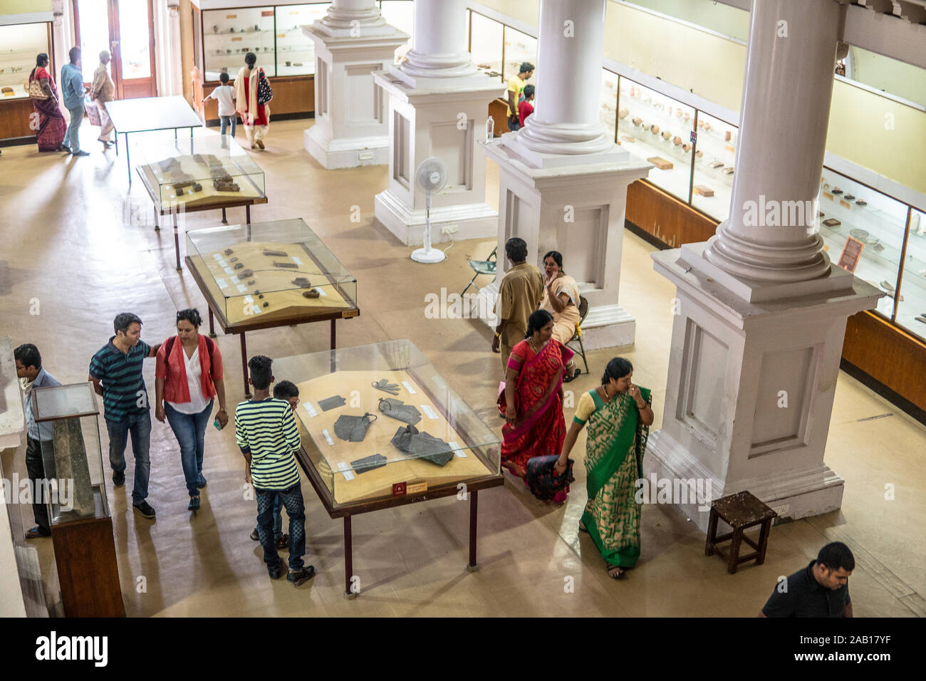 Bangalore India June 2018 Bengaluru City Government Museum   Bangalore India June 2018 Bengaluru City Government Museum Department Of Archaeology Museums Hindus Indians Visiting Admiring Museum Exhibits 2AB17YF 