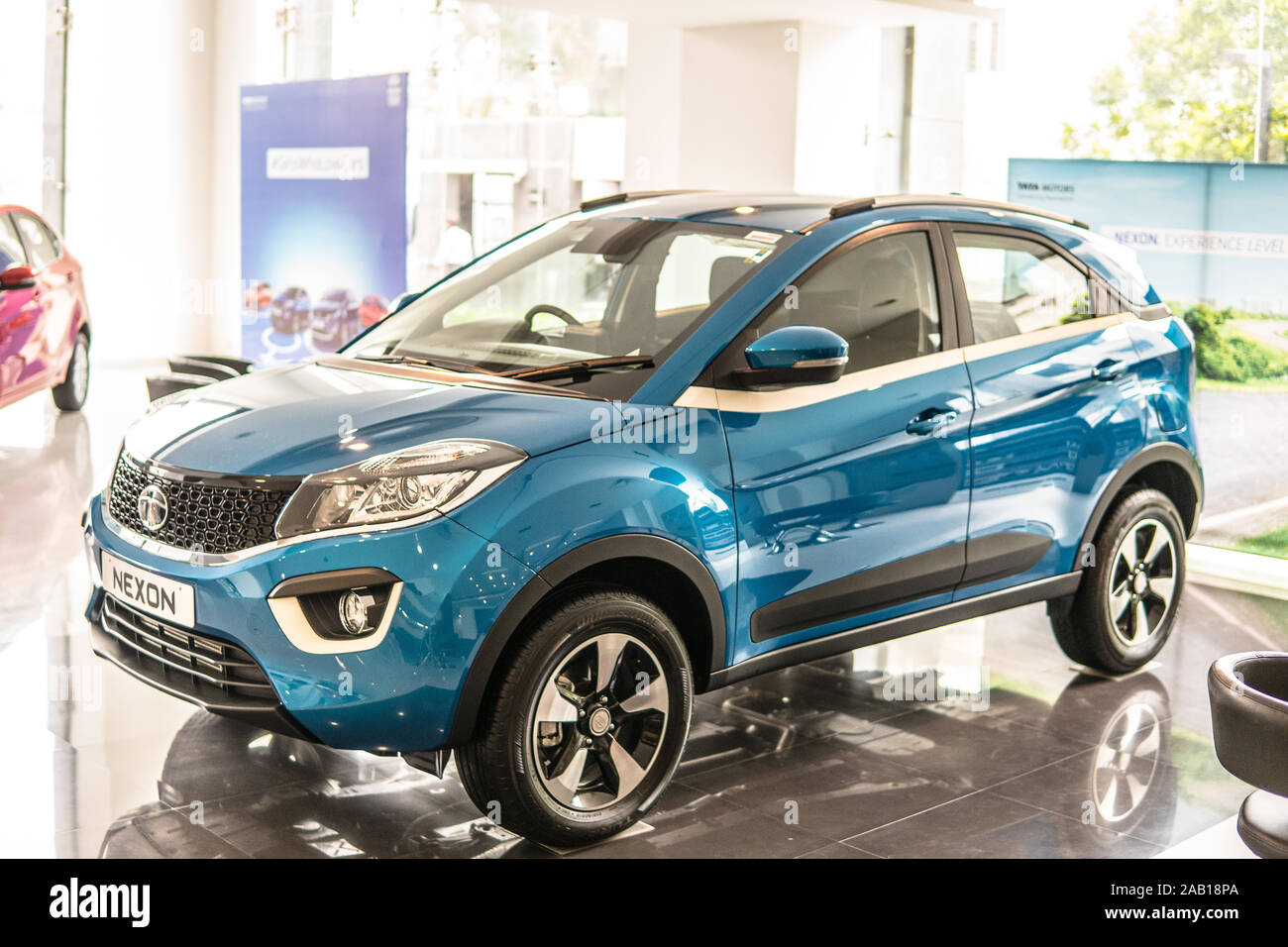 Bangalore, India, June 2018, Bengaluru city, Tata Nexon is