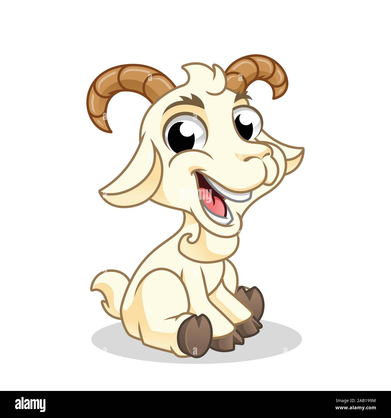 Goat Sitting, Mammal Animal, Cartoon Vector Illustration Mascot, in Isolated White Background Stock Vector Image & Art - Alamy Goat Sitting, Mammal Animal, Cartoon Vector Illustration Mascot, in Isolated White Background Stock Vector Image & Art - Alamy