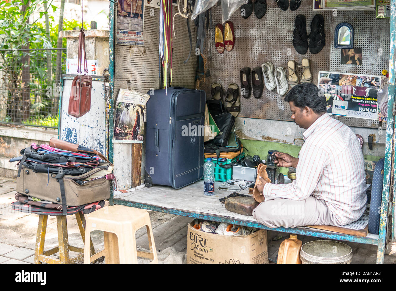 Bangalore, India, June 2018, streets of Bengaluru city, Hindu Indian