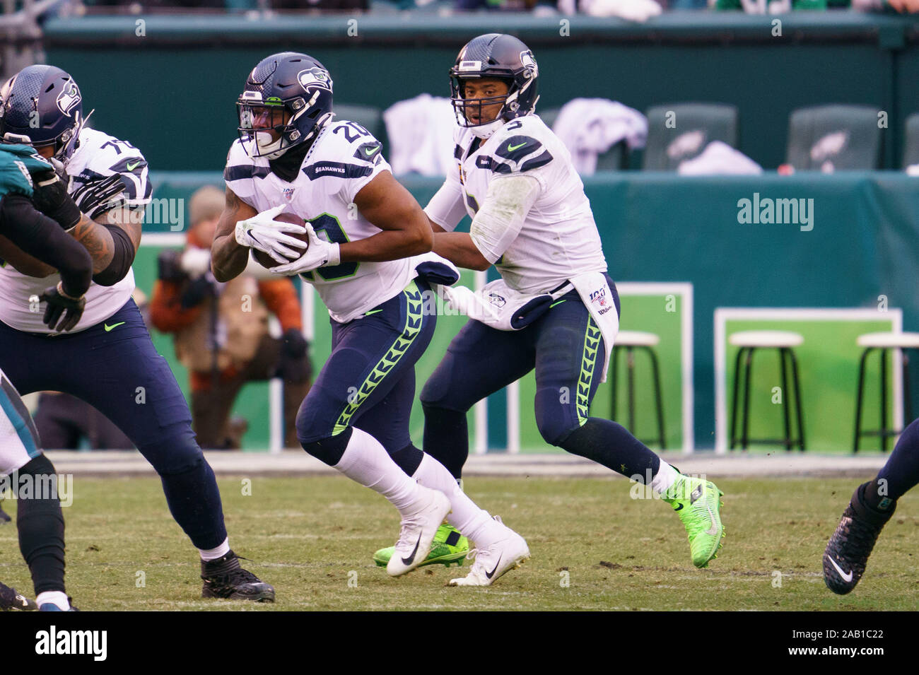 Philadelphia, Pennsylvania, USA. 24th Nov, 2019. Seattle Seahawks