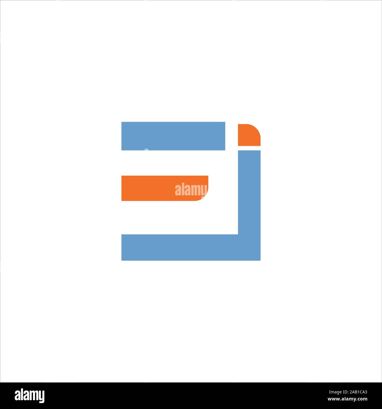 Initial letter ei or ie logo vector design templates Stock Vector