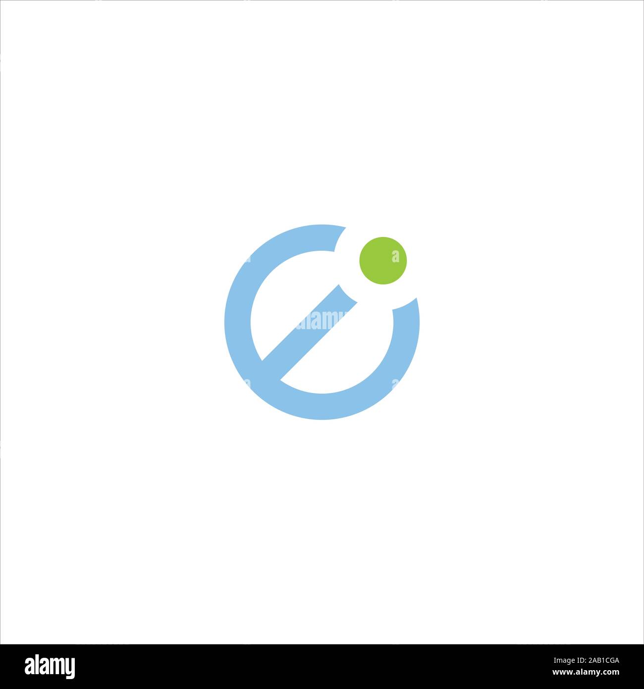 Initial letter ei or ie logo vector design templates Stock Vector