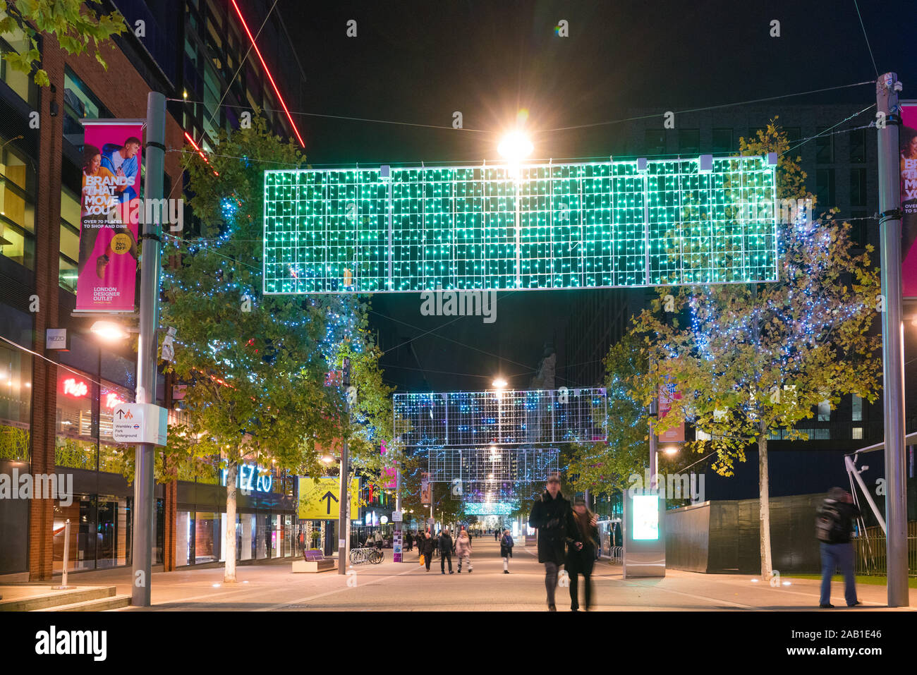 Wembley Park Christmas Winterfest Stock Photo Alamy
