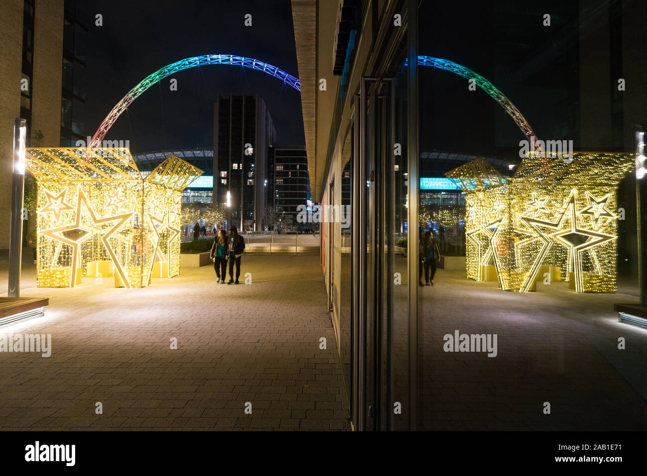 Wembley Park Christmas Winterfest Stock Photo Alamy