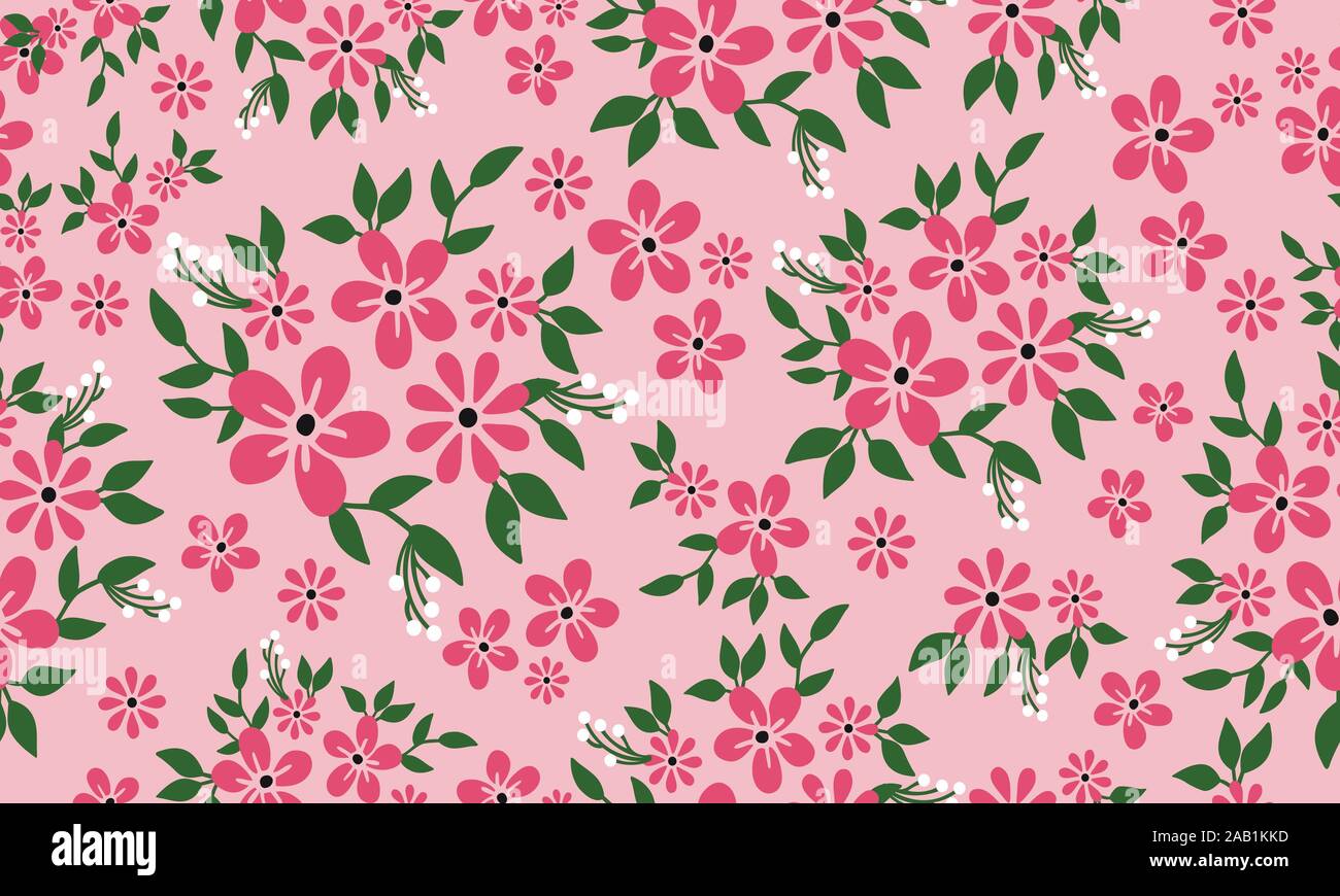 Artwork of pink flower, wallpaper of floral pattern background Stock ...