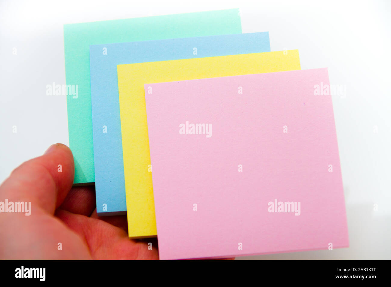 Photo of the Set of colored sticker Stock Photo