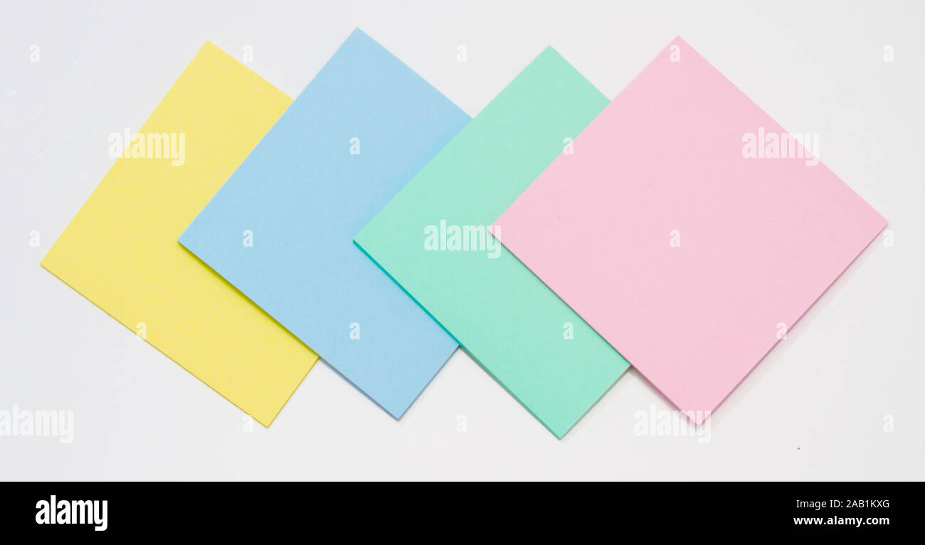 Photo of the Set of colored sticker Stock Photo