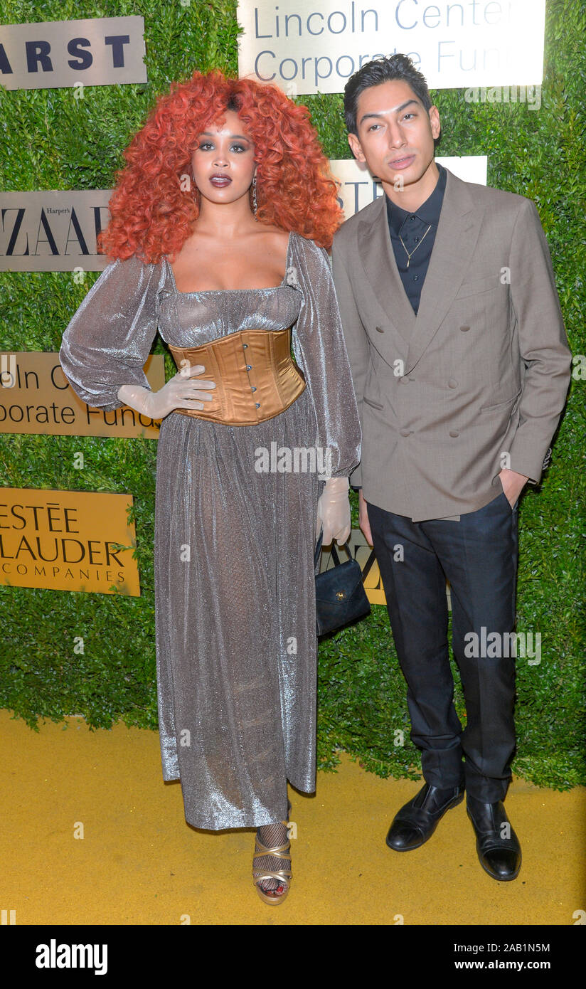 New York, NY - November 18, 2019: Jillian Hervey and Lucas Goodman of