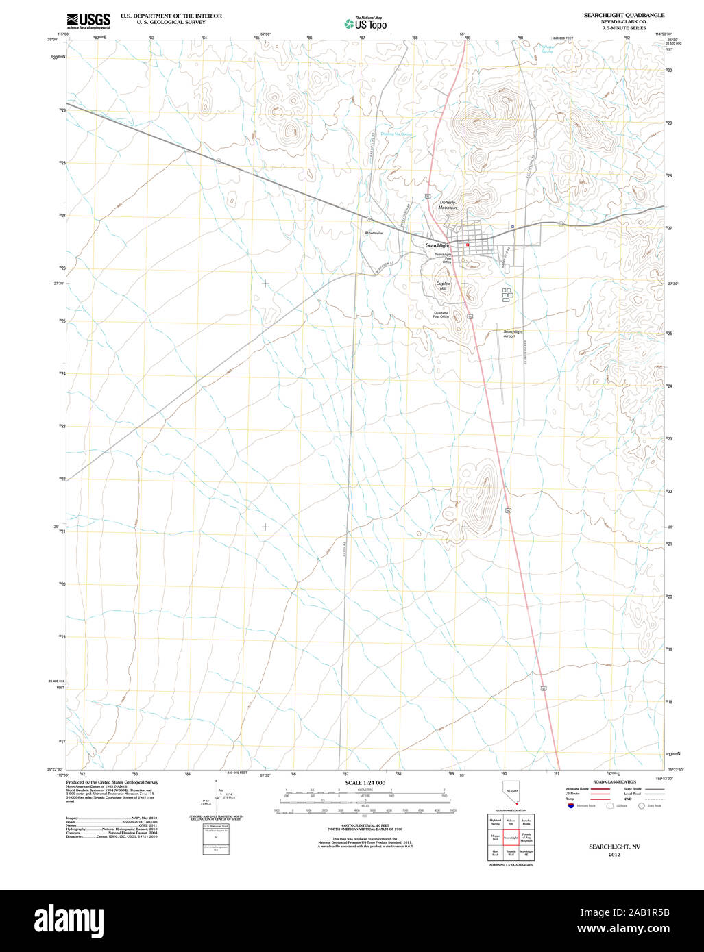 Searchlight Nevada High Resolution Stock Photography and Images Alamy