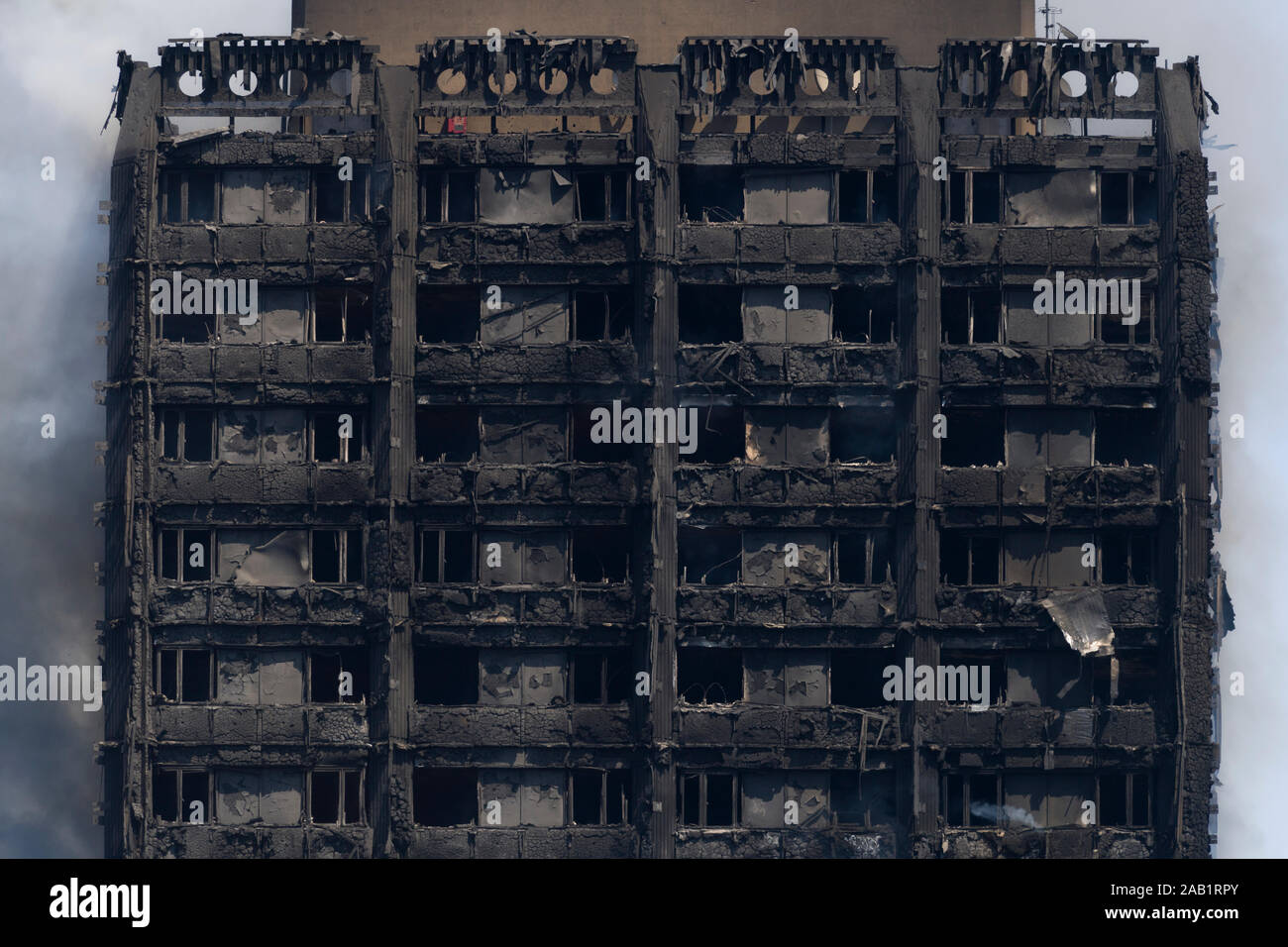 Grenfell Tower fire. Grenfell Tower was a 24-storey block of flats  part of the Lancaster West Estate, a council housing complex in North Kensington, Stock Photo