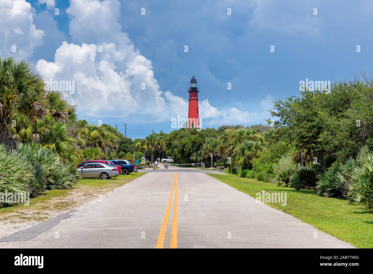 Road trip to Ponce Inlet Lighthouse, Daytona Beach, Florida Stock Photo