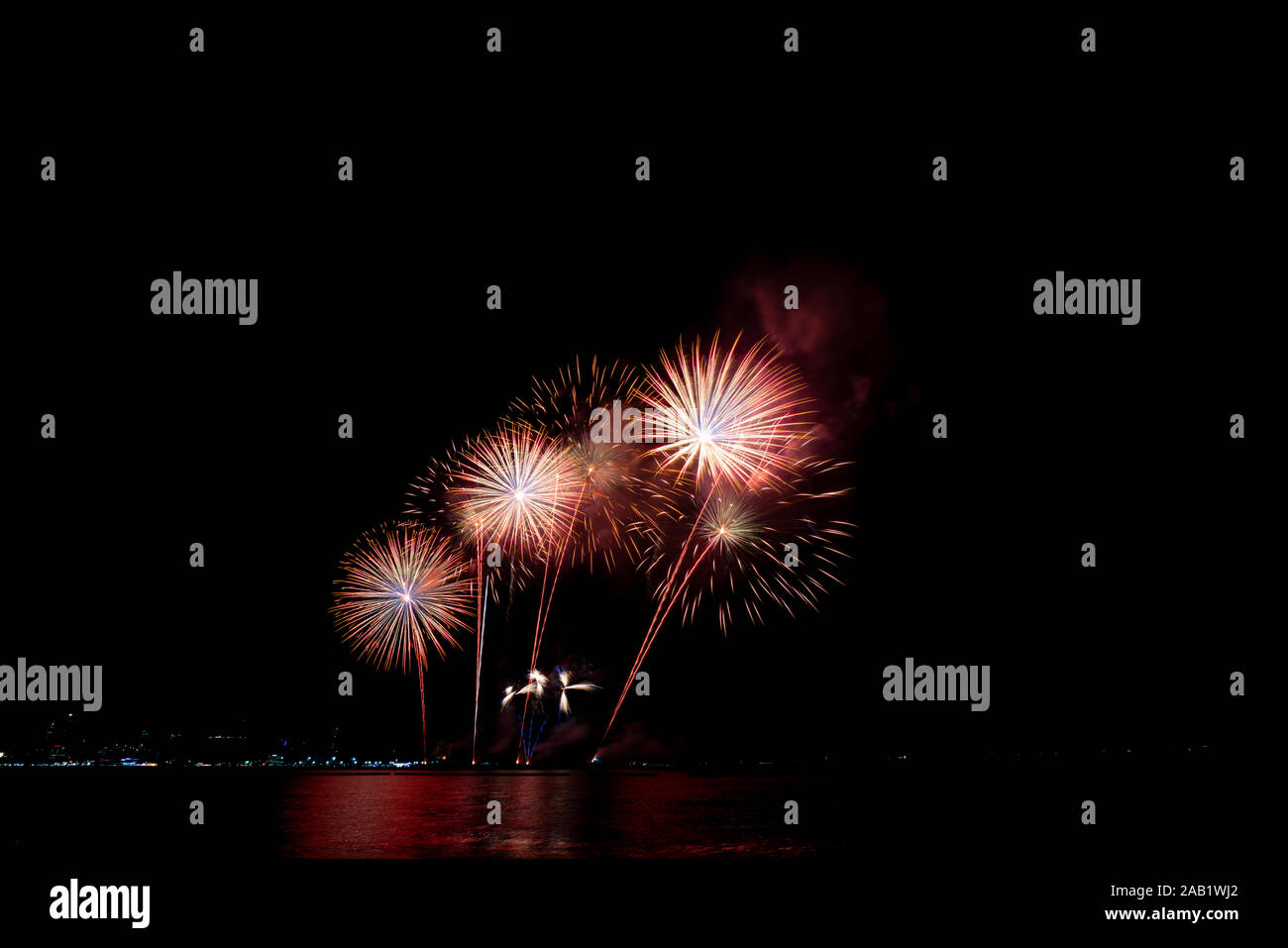 Fireworks light up the sky with dazzling display Stock Photo - Alamy