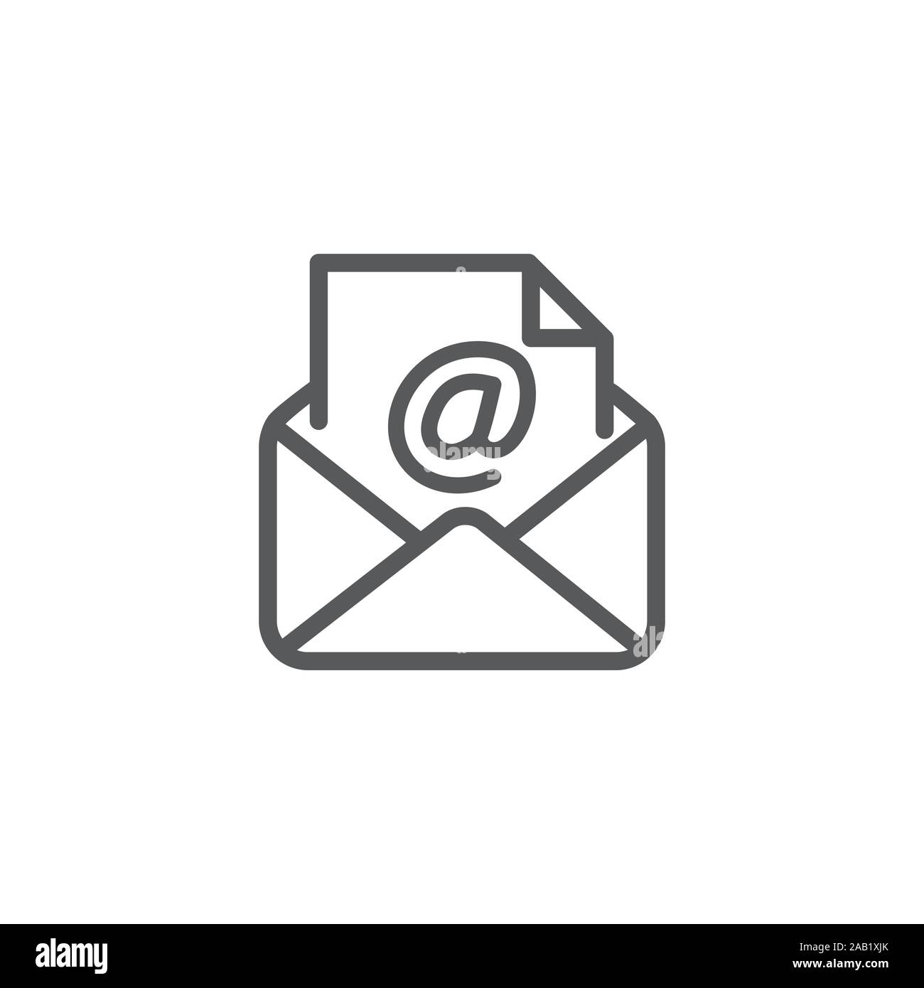 Email, Open Mail, New Email Icon Stock Illustration - Illustration of  communication, sign: 158557376