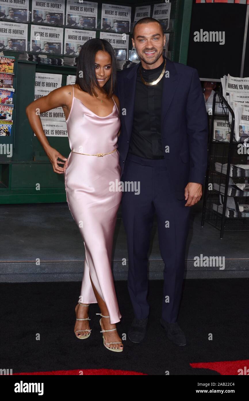 'The Irishman' Premiere at the TCL Chinese Theater IMAX on October 24, 2019 in Los Angeles, CA Featuring: Taylour Paige, Jesse Williams Where: Los Angeles, California, United States When: 25 Oct 2019 Credit: Nicky Nelson/WENN.com Stock Photo