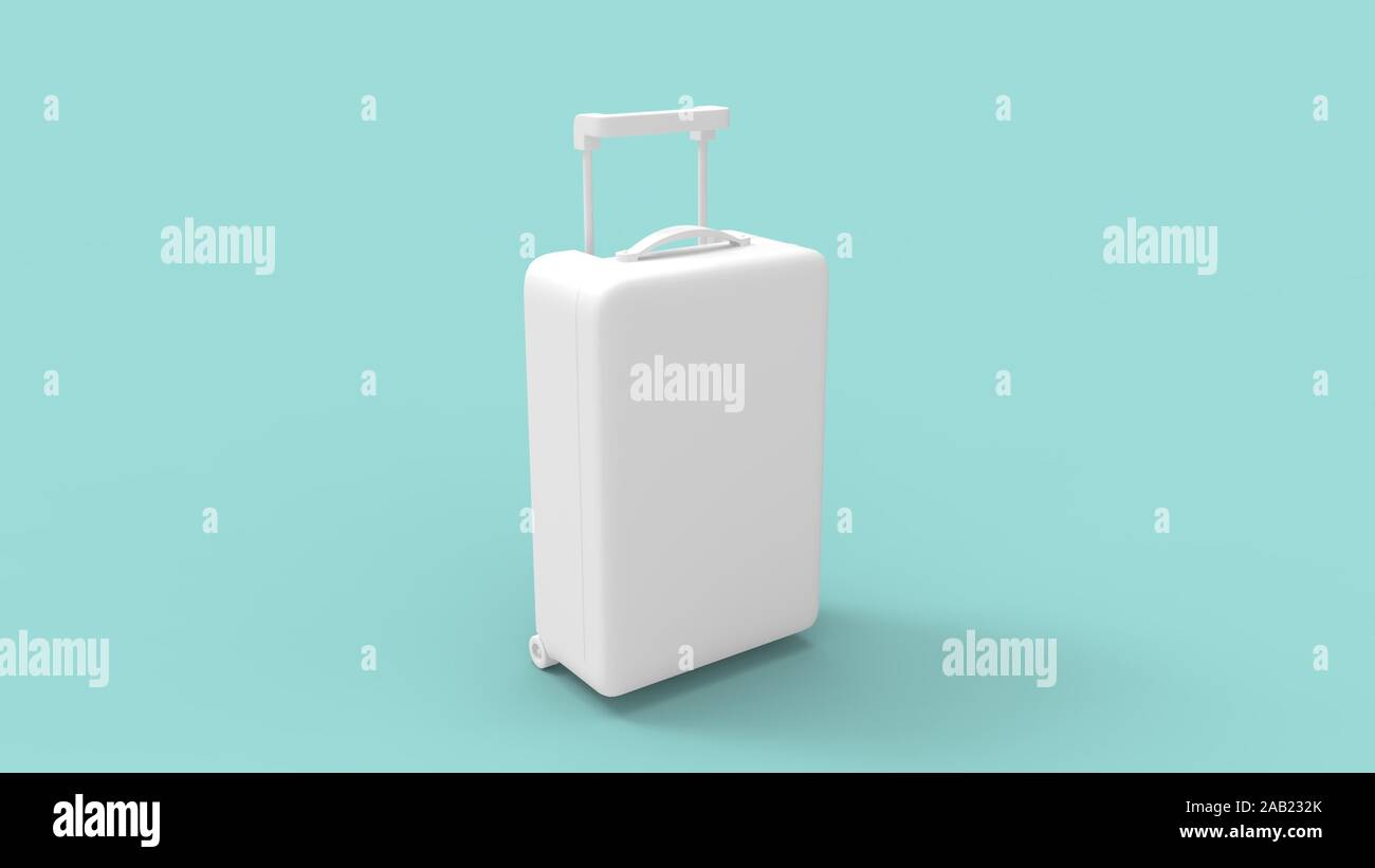3d rendering of a luggage suitcase isolated in studio background Stock ...