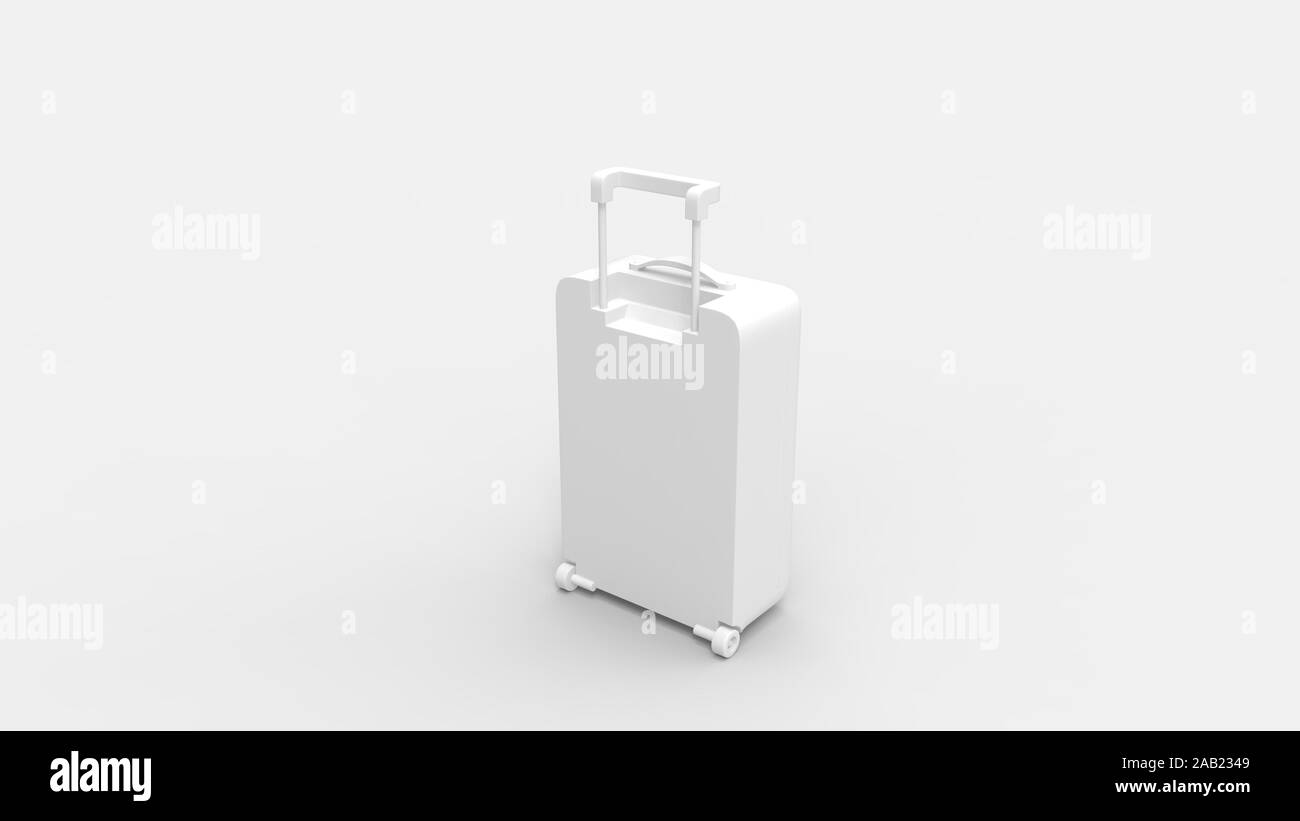 3d rendering of a luggage suitcase isolated in studio background Stock ...