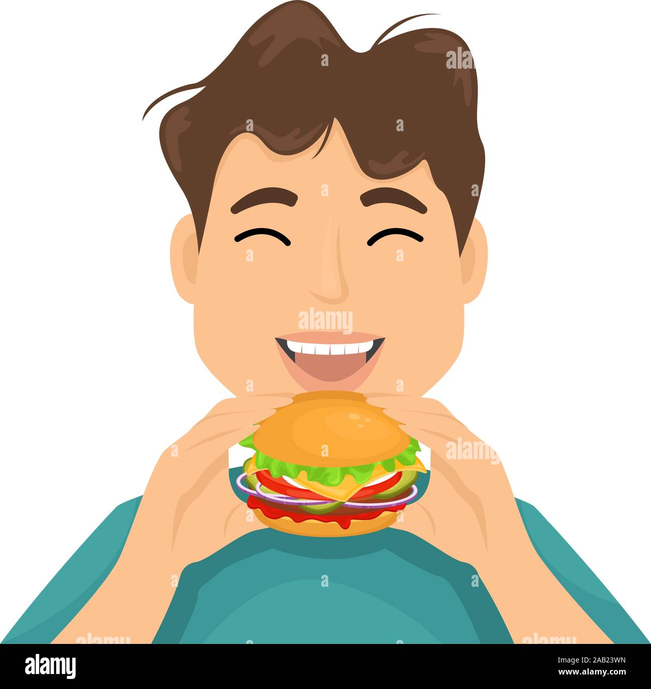 Cartoon man eating burger hi-res stock photography and images - Page 2 - Alamy Cartoon man eating burger hi-res stock photography and images - Page 2 - Alamy