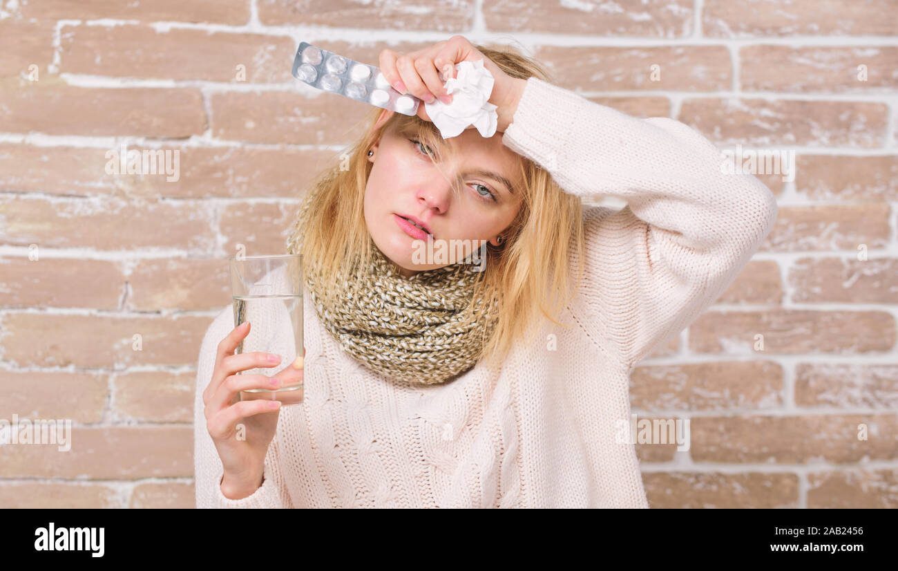 Woman taking tablet from blister hi-res stock photography and images ...