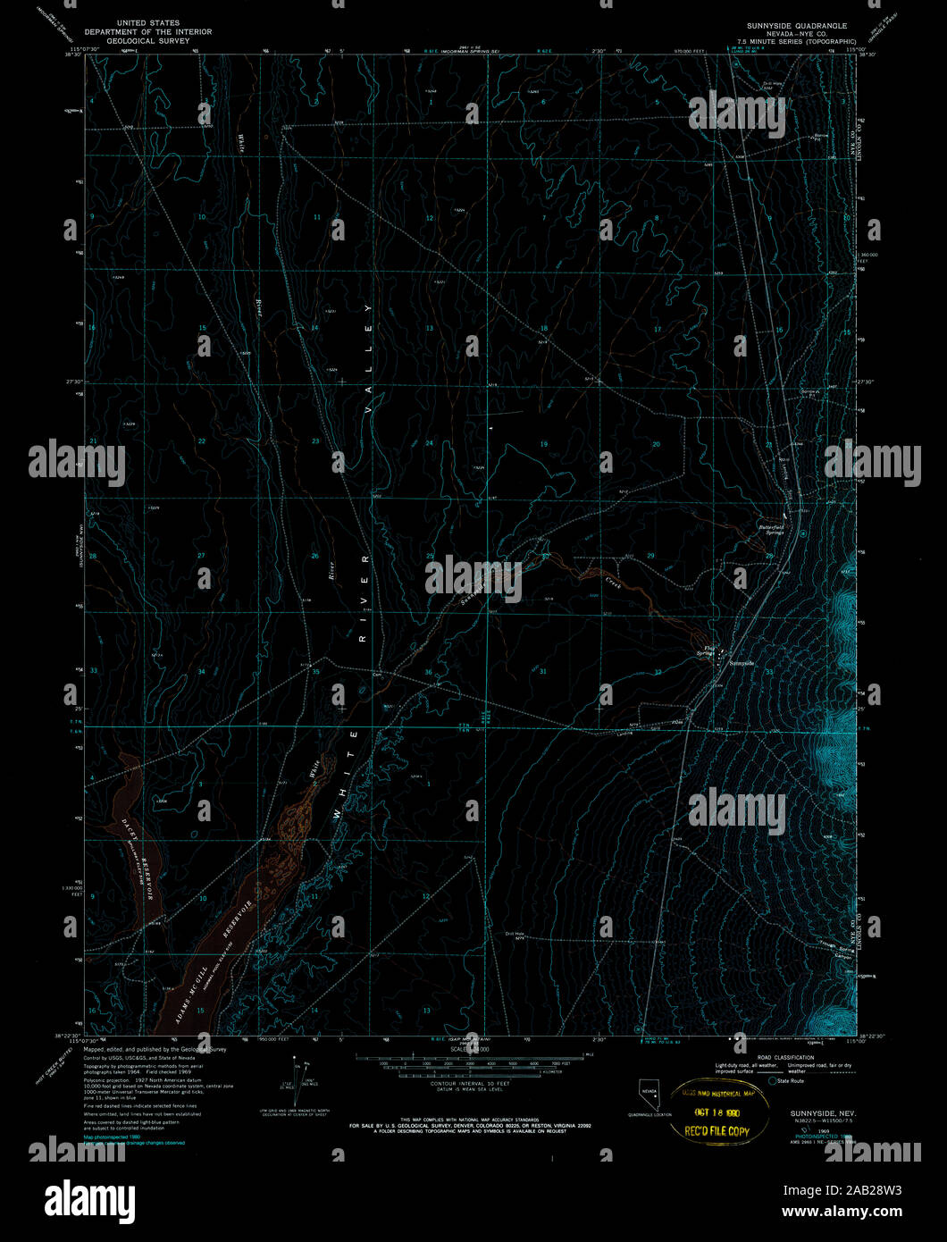 Map of sunnyside hires stock photography and images Alamy