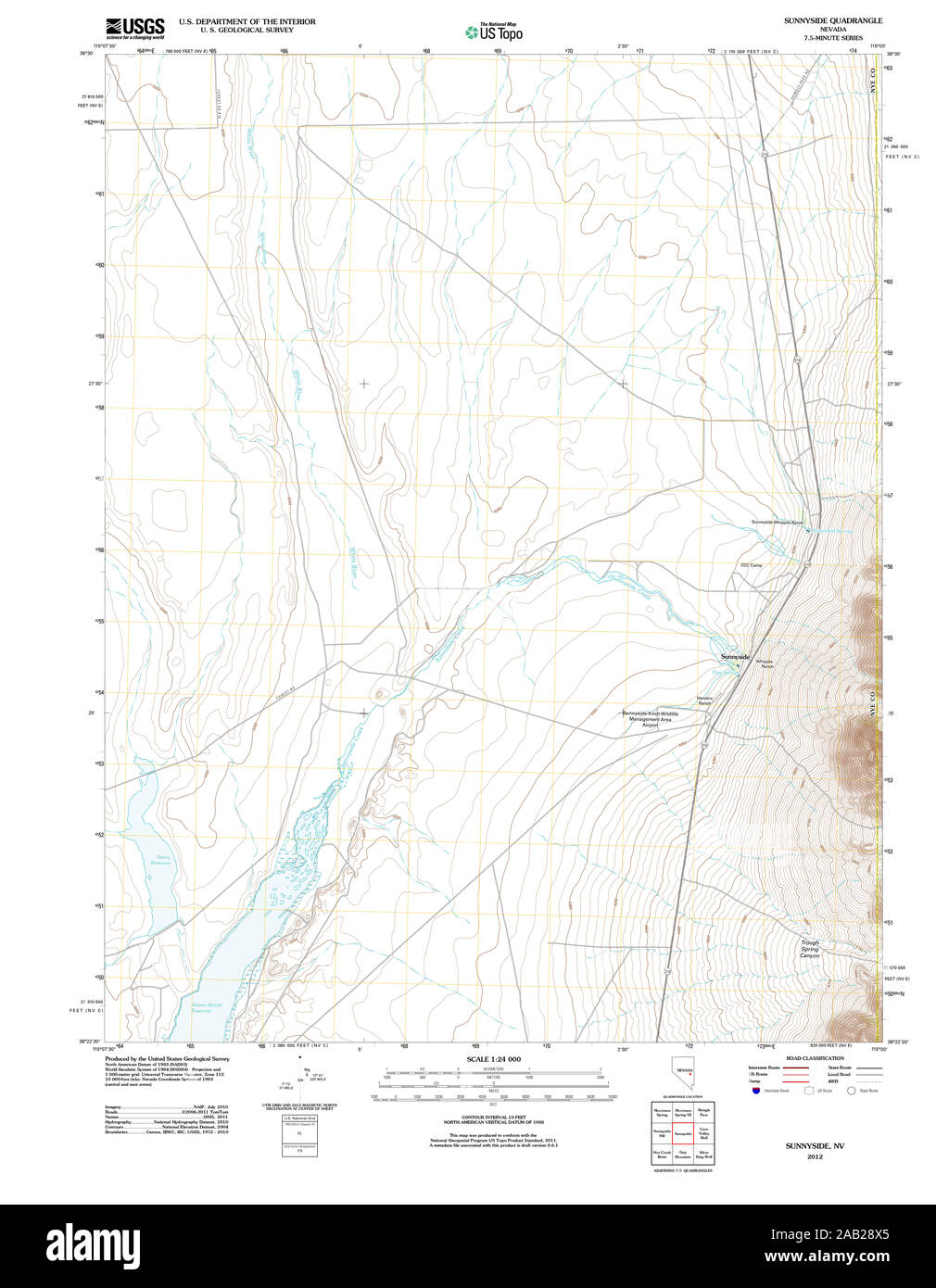 Map of sunnyside hires stock photography and images Alamy