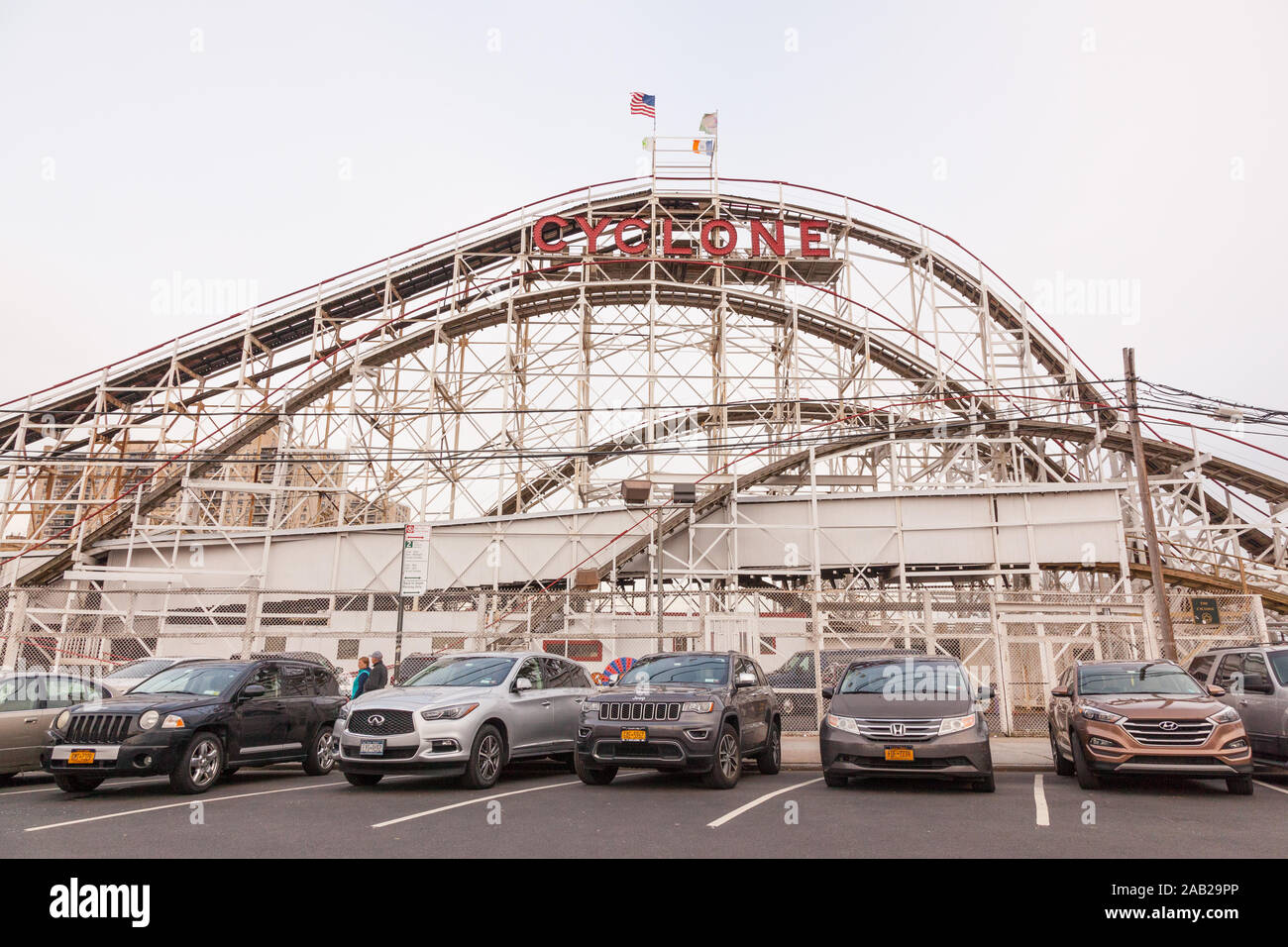 Astroland cyclone funfair coney island hi-res stock photography and ...