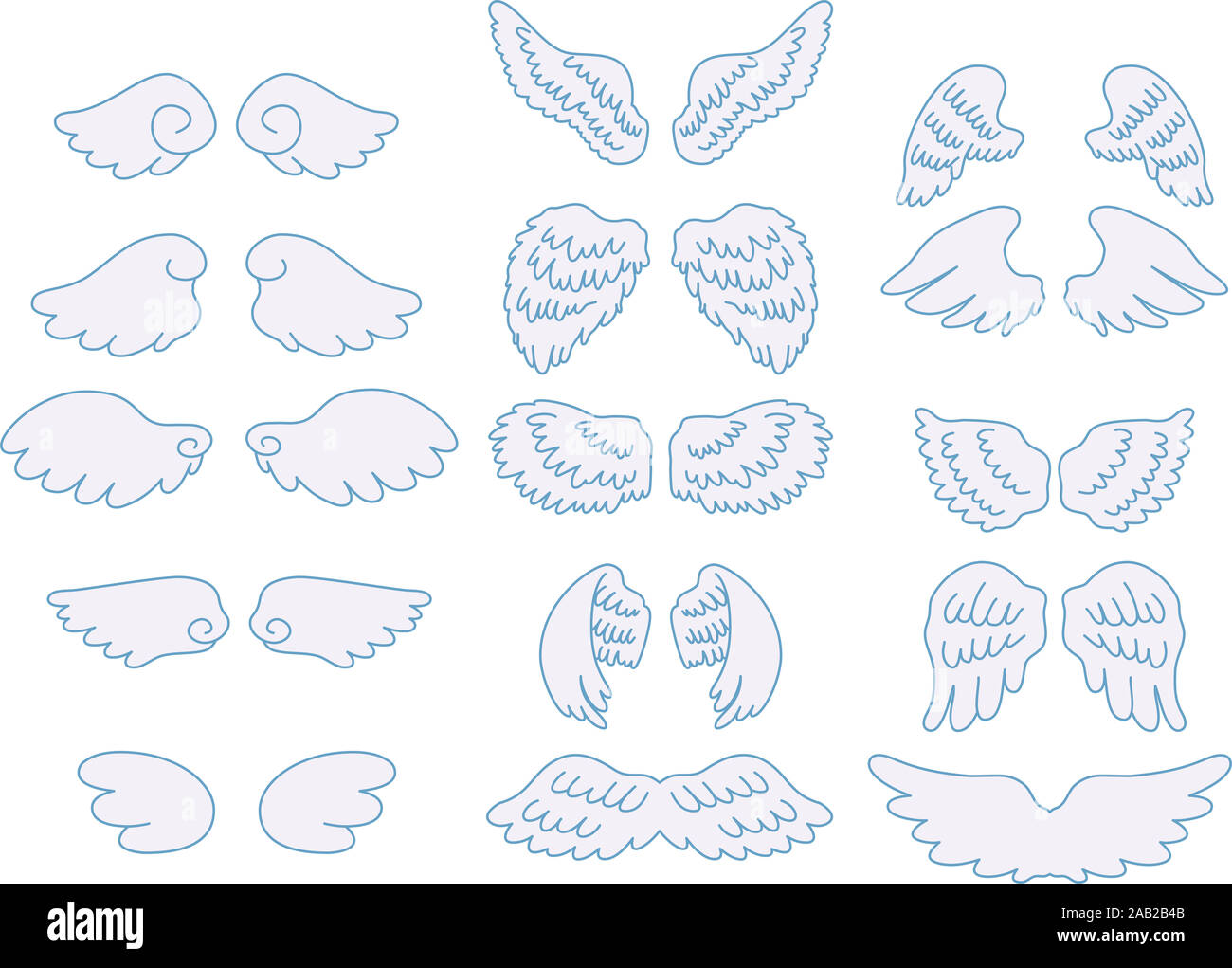 This is a illustration of Cute Angel wings Stock Photo - Alamy