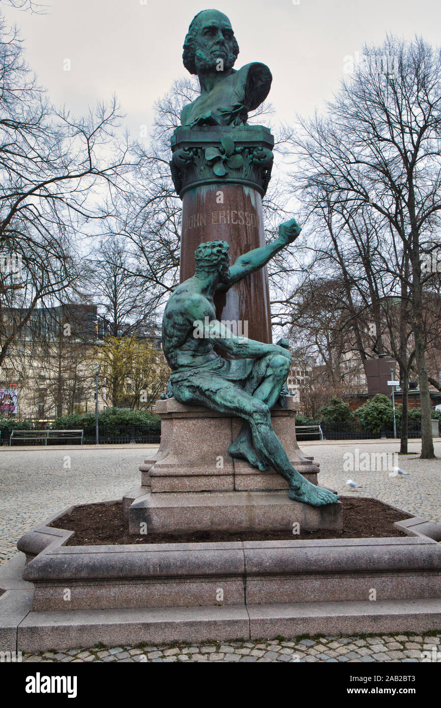 John ericsson monument hi-res stock photography and images - Alamy
