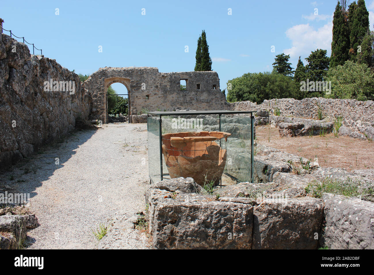 Archaeological area of Necromanteion of Acheron Preveza Greece Stock ...