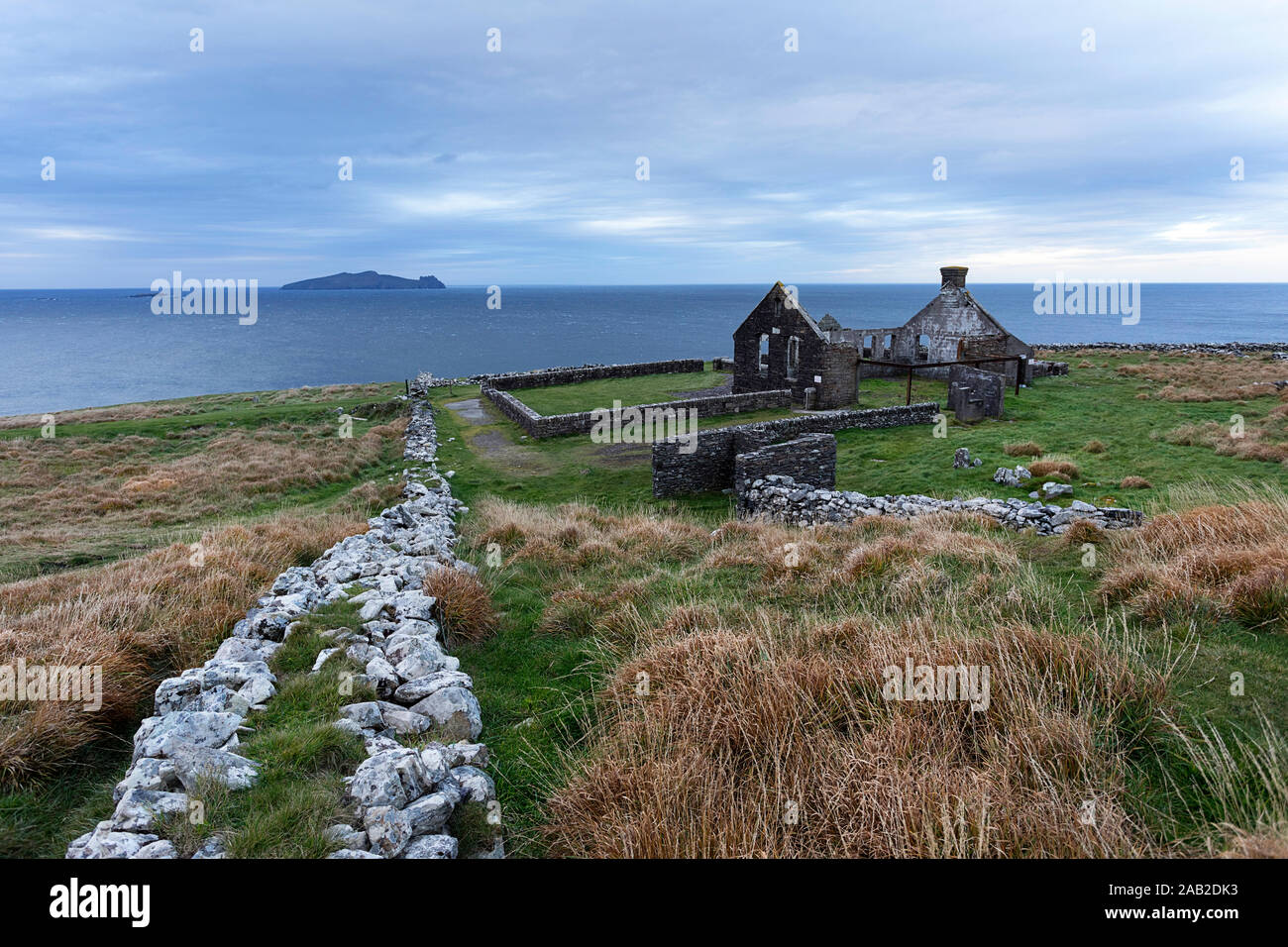 The ruin of Kirrary School house featured in the film 'Ryan's Daughter