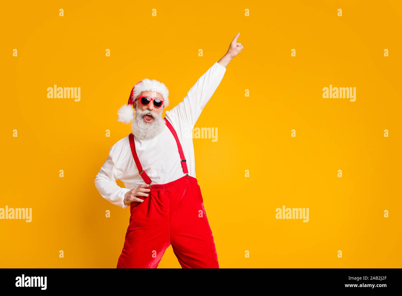 crazy funny santa claus hipster 