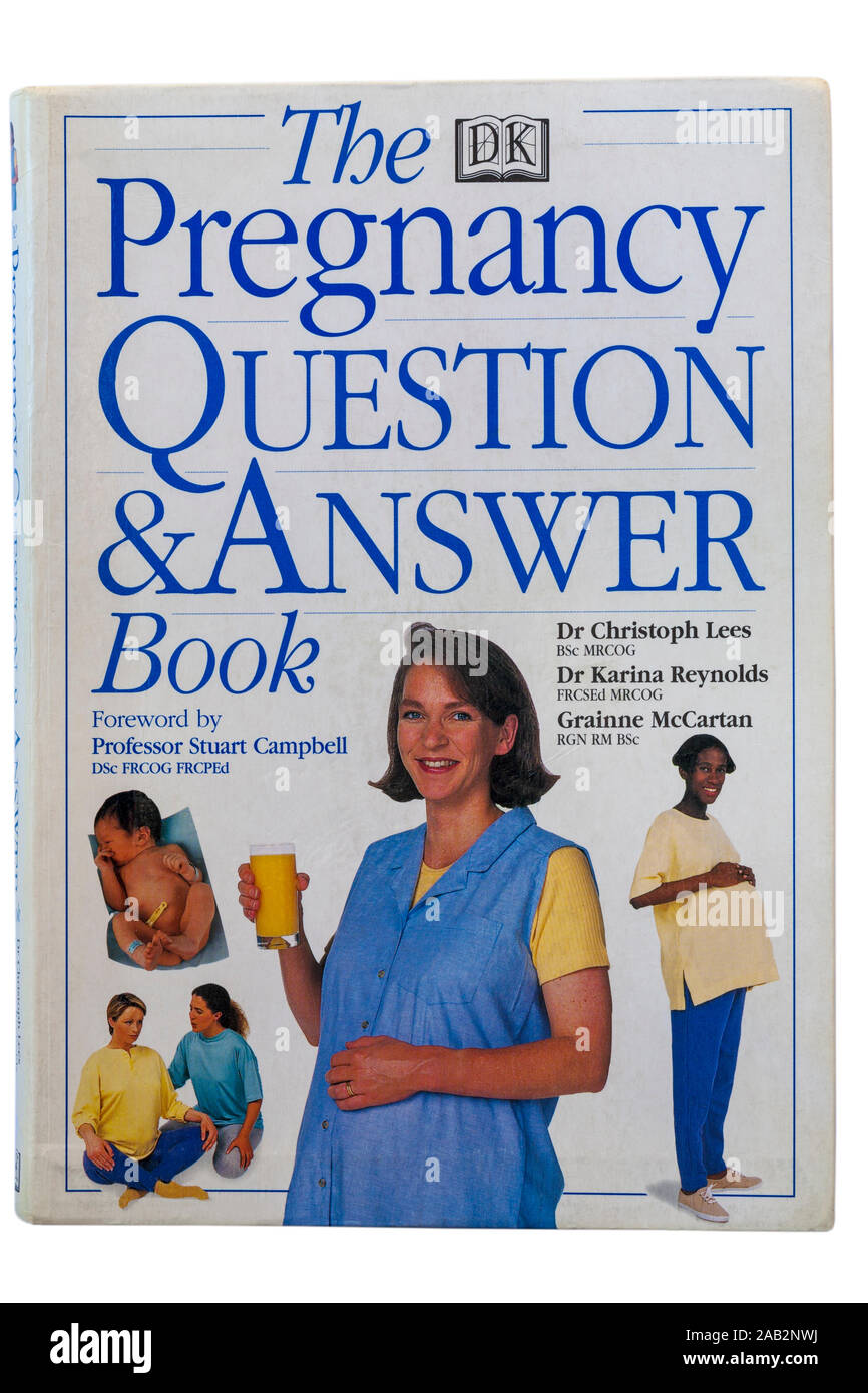 The Pregnancy Question & Answer Book isolated on white background Stock Photo