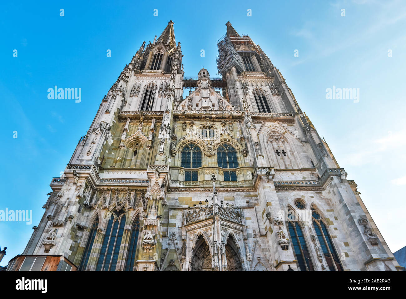 regensburg historic city in bavaria germany Stock Photo