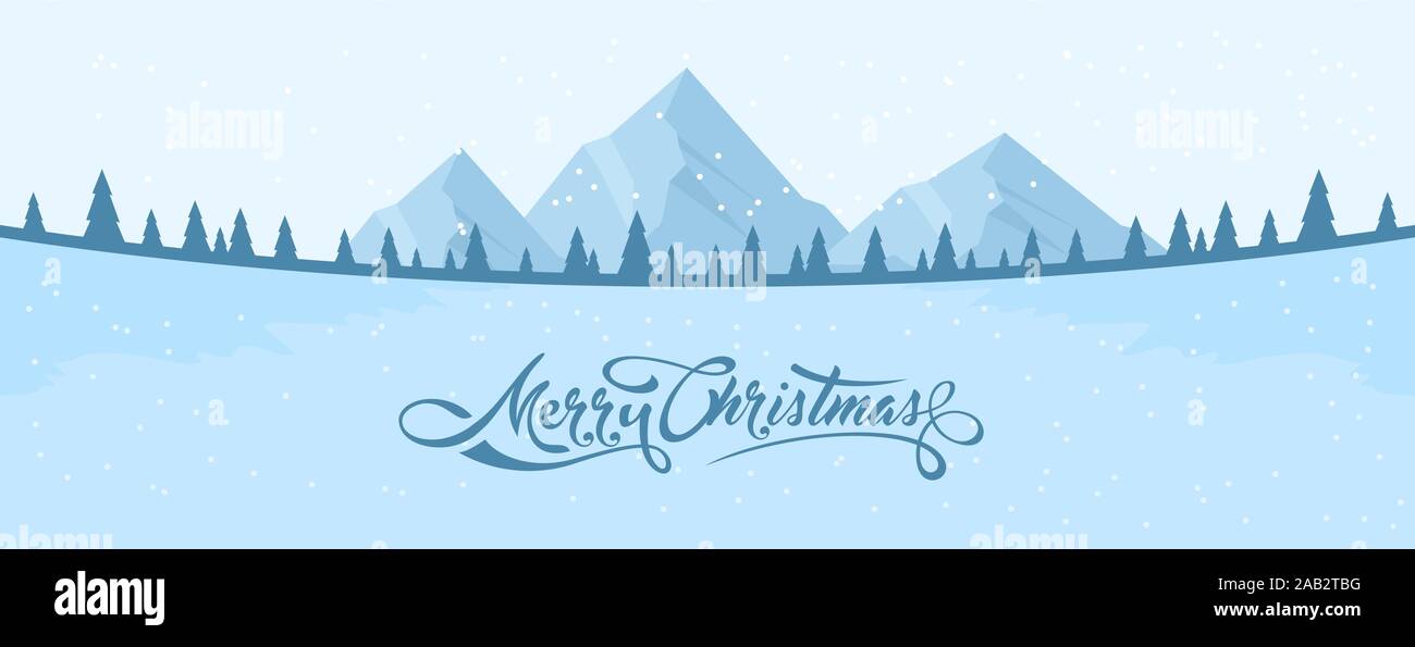 Winter Landscape Background Stock Vector Image & Art - Alamy