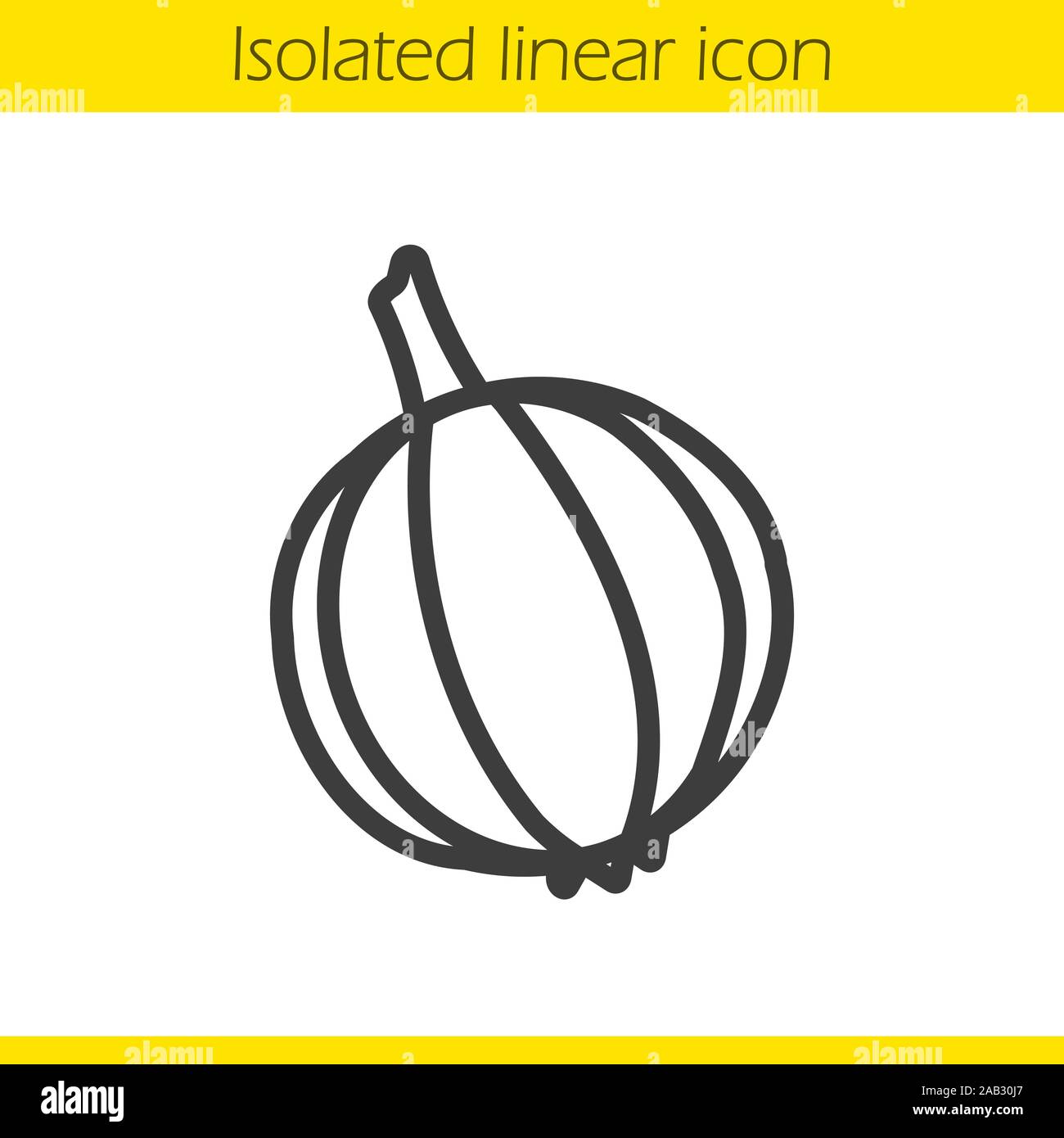 Garlic linear icon. Thin line illustration. Contour symbol. Vector ...