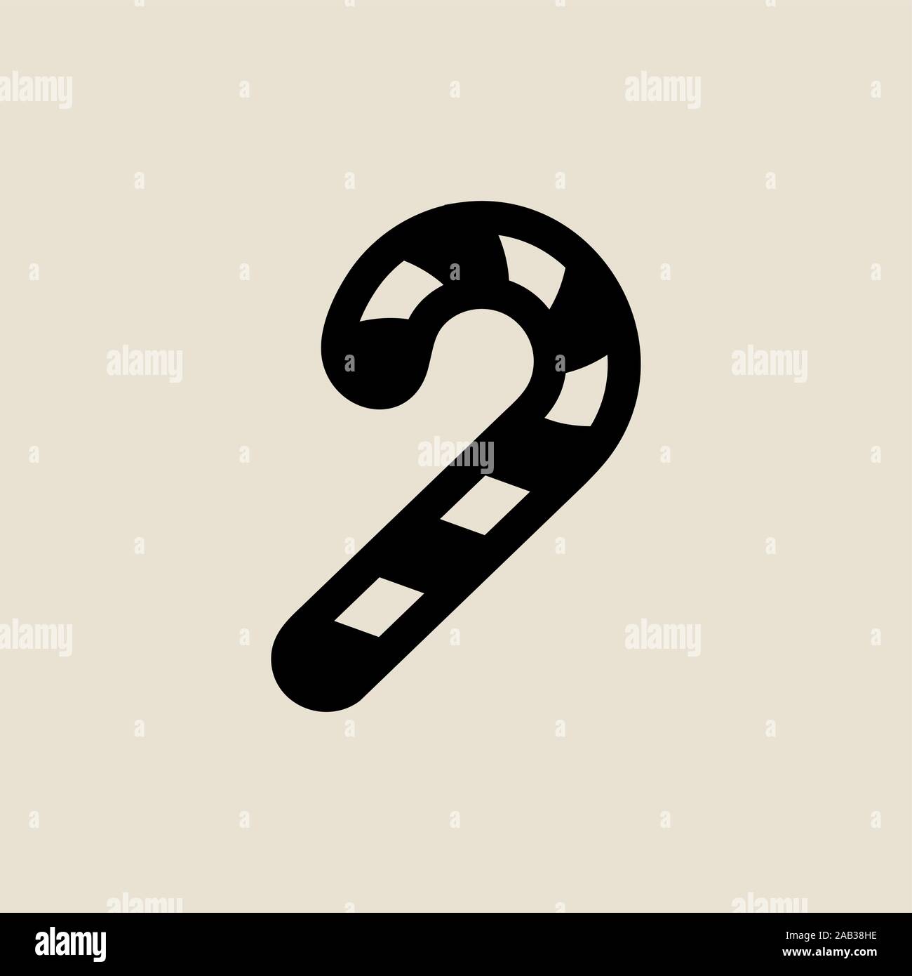 Sweet candy icon simple flat style Christmas symbol Stock Vector Image ...