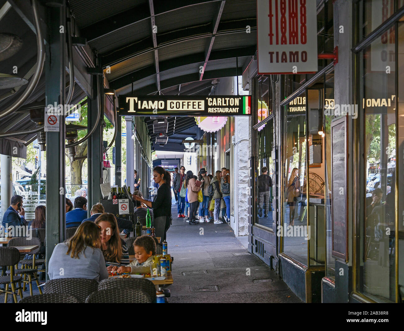 Australia, Victoria, Melbourne, April 11, 2019 Suburb of Carlton