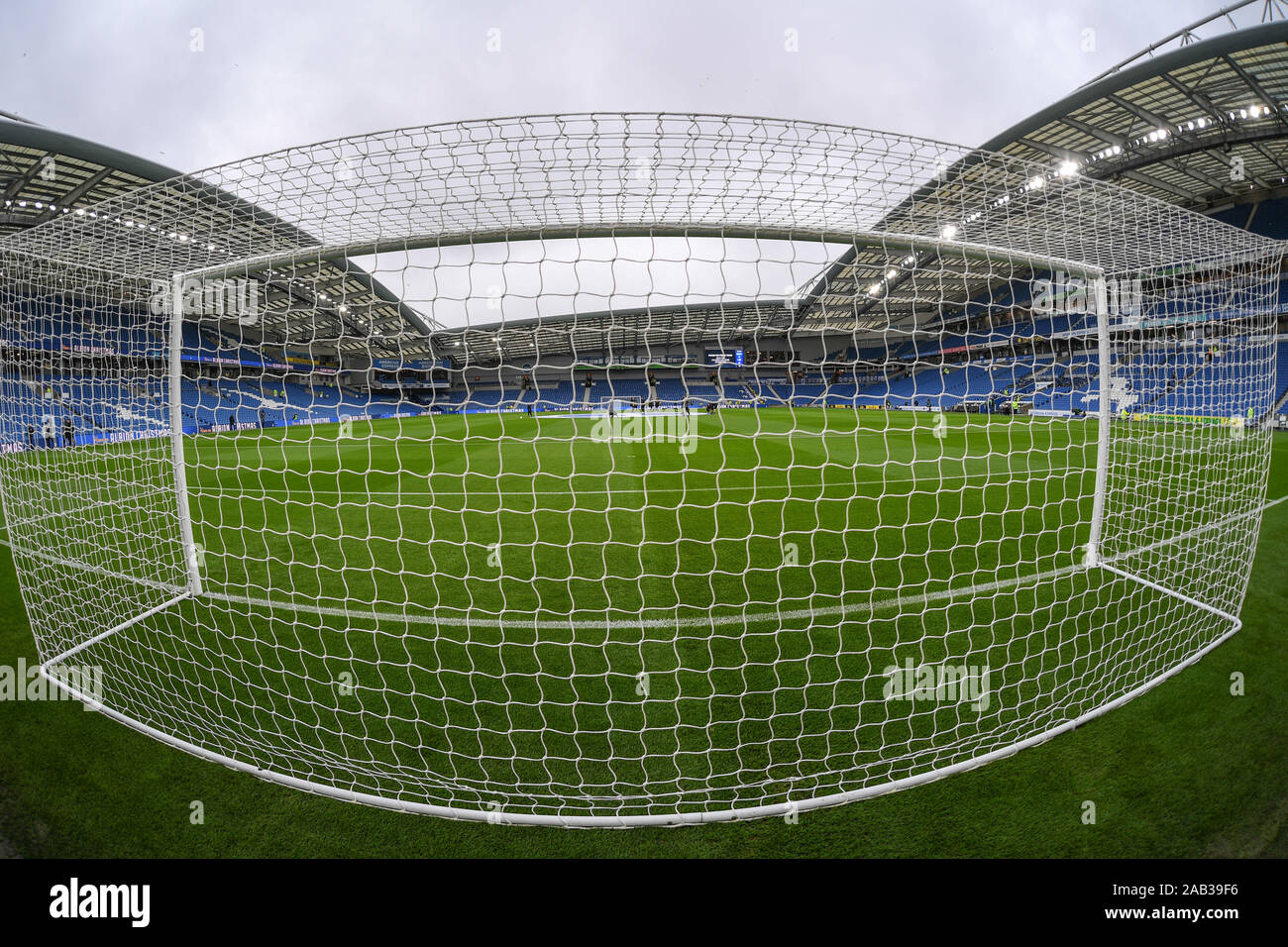 23rd November 2019, American Express Community Stadium, Brighton and Hove, England; Premier League, Brighton and Hove Albion v Leicester City : Brighton Stadium Credit: Phil Westlake/News Images Stock Photo
