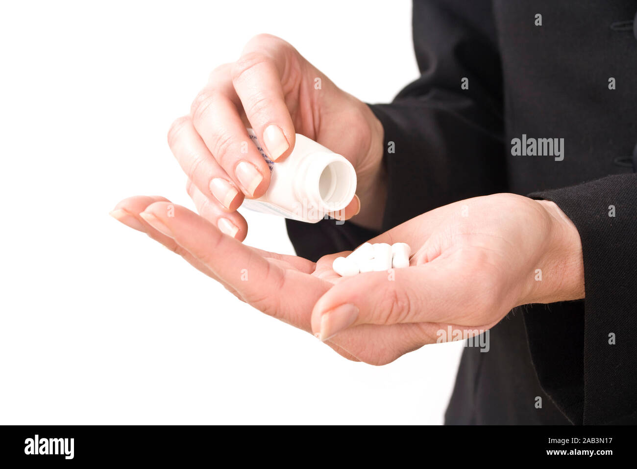 Hand mit Tabletten Stock Photo